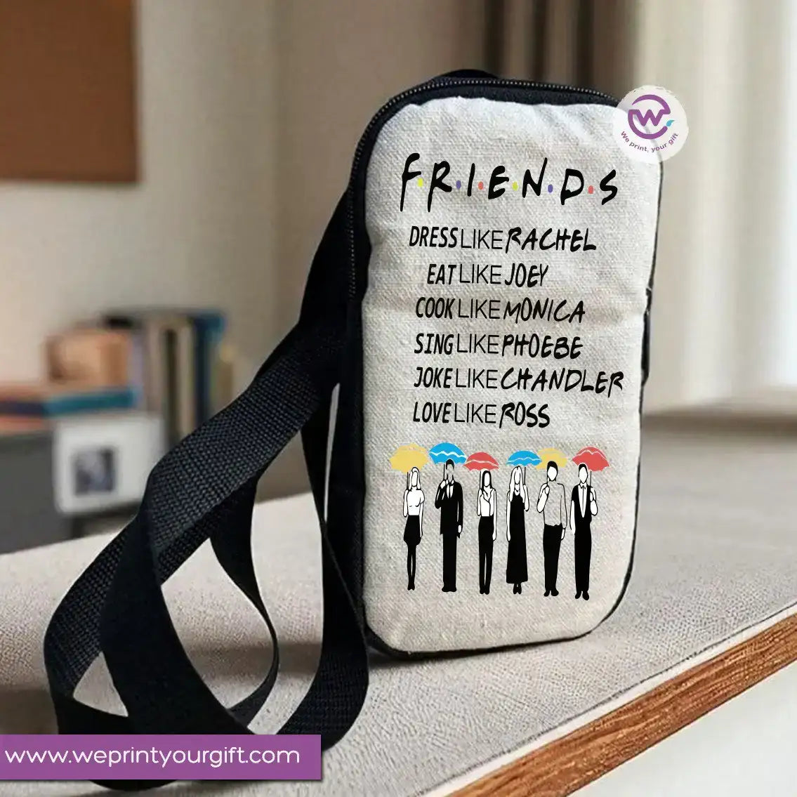 Fabric mobile bag- Friends - WE PRINT