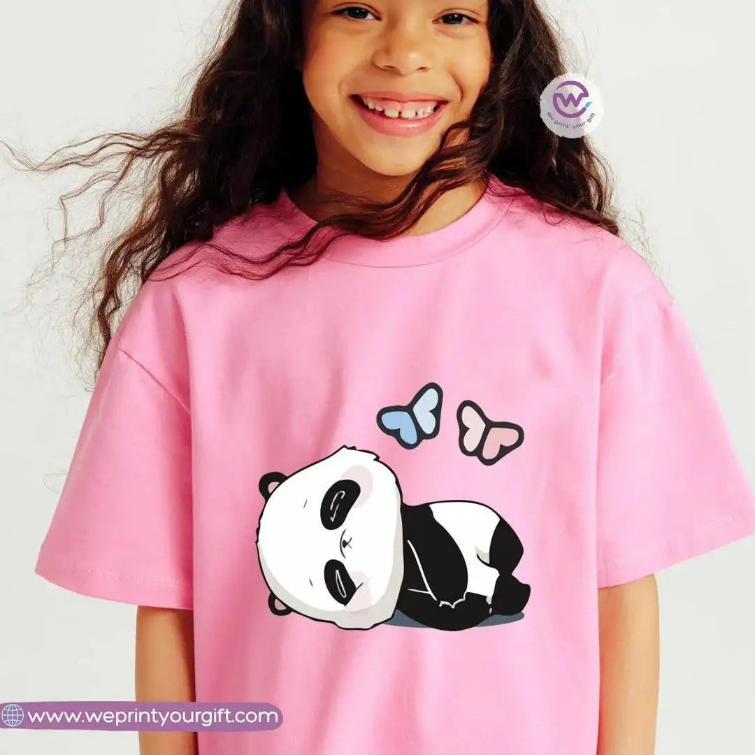 Kids T-shirt for girls- Panda - WE PRINT