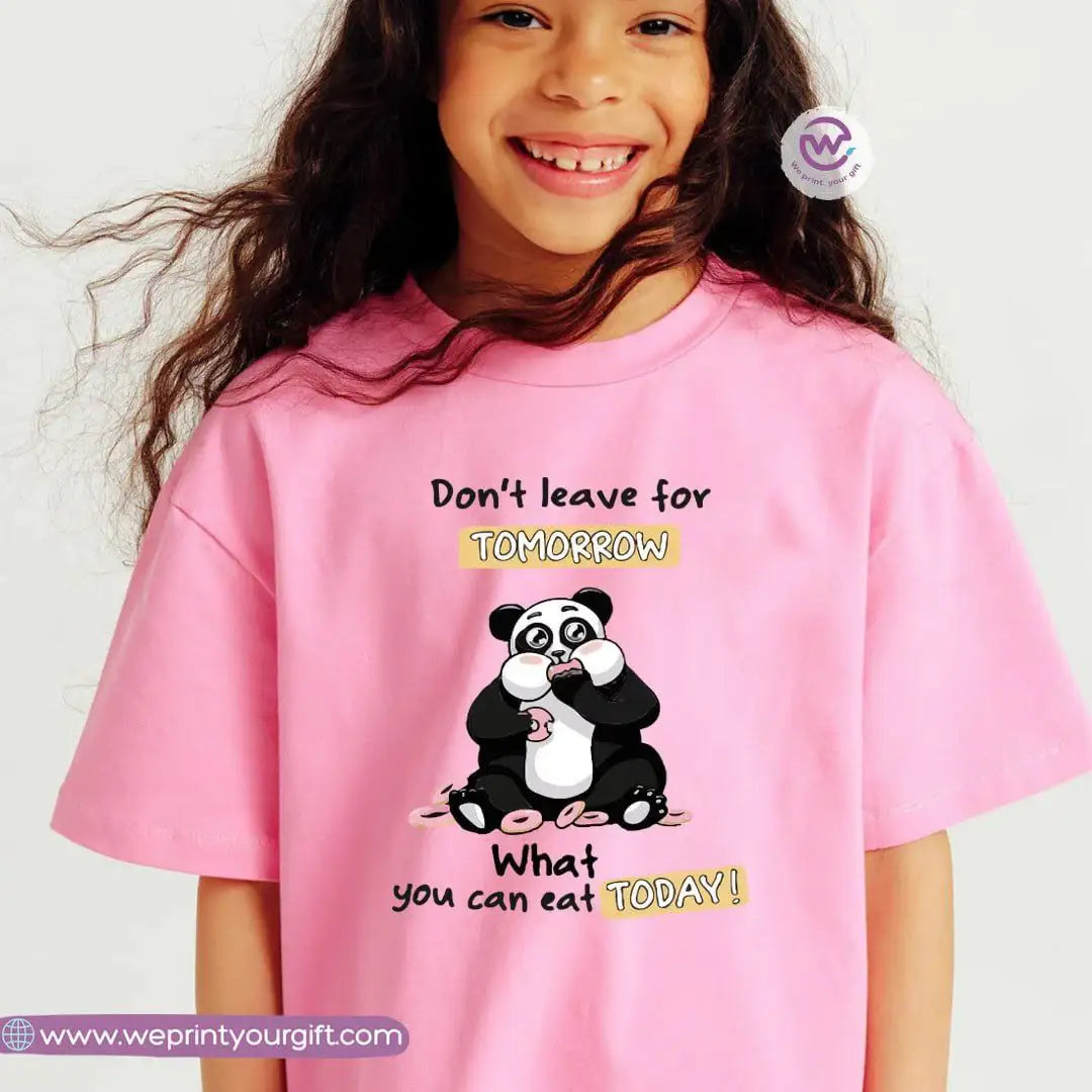 Kids T-shirt for girls- Panda - WE PRINT