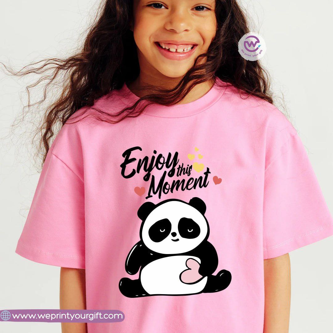 Kids T-shirt for girls- Panda