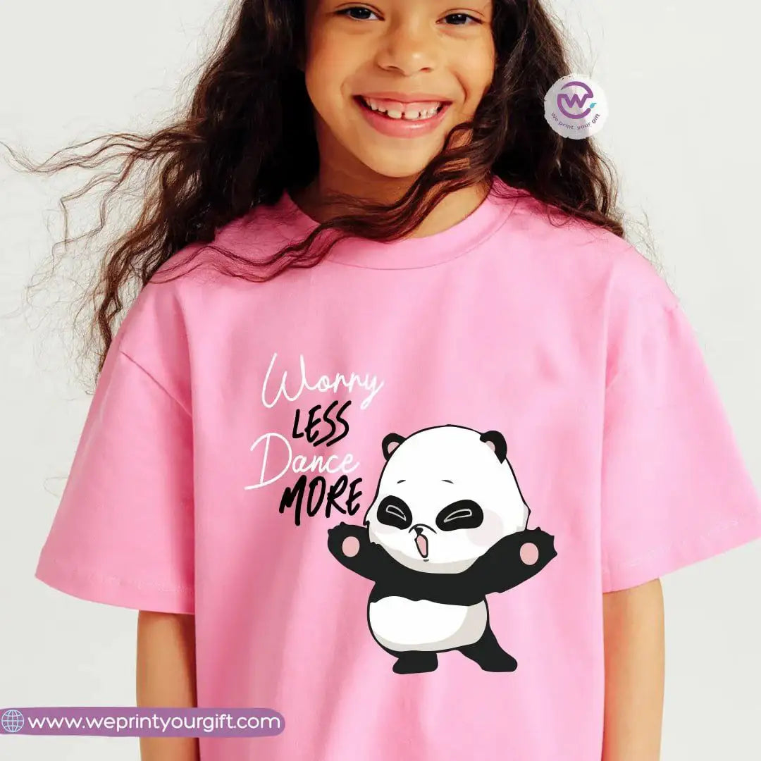 Kids T-shirt for girls- Panda - WE PRINT