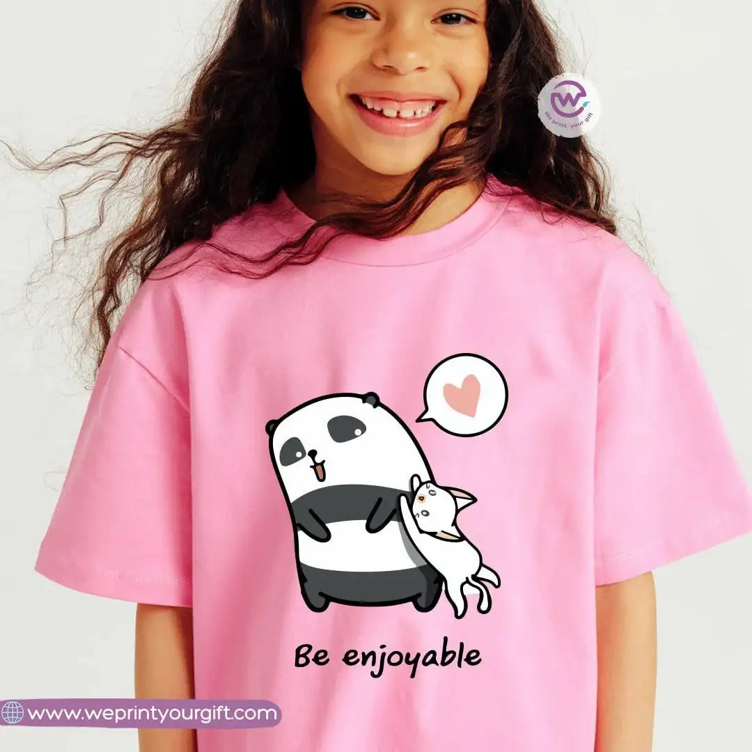 Kids T-shirt for girls- Panda - WE PRINT