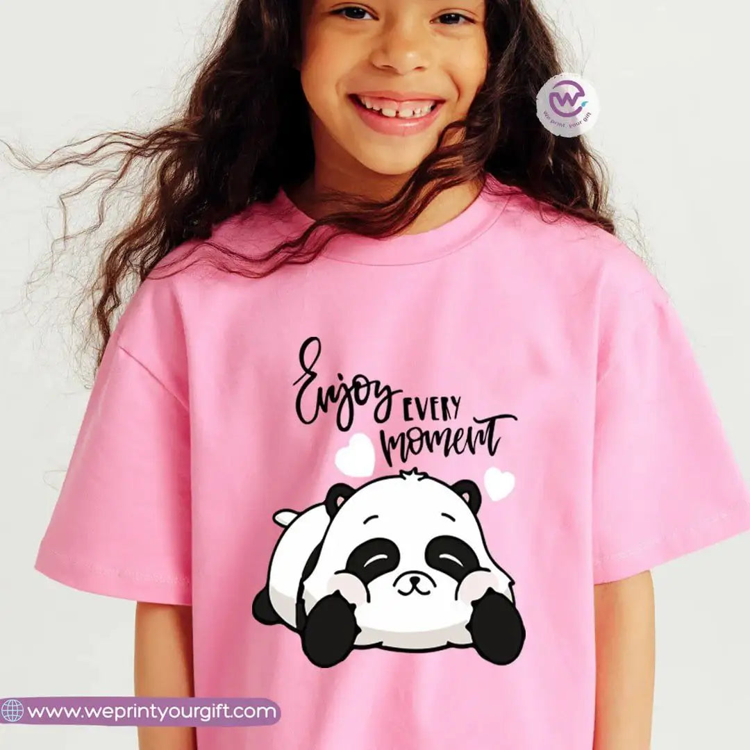 Kids T-shirt for girls- Panda - WE PRINT
