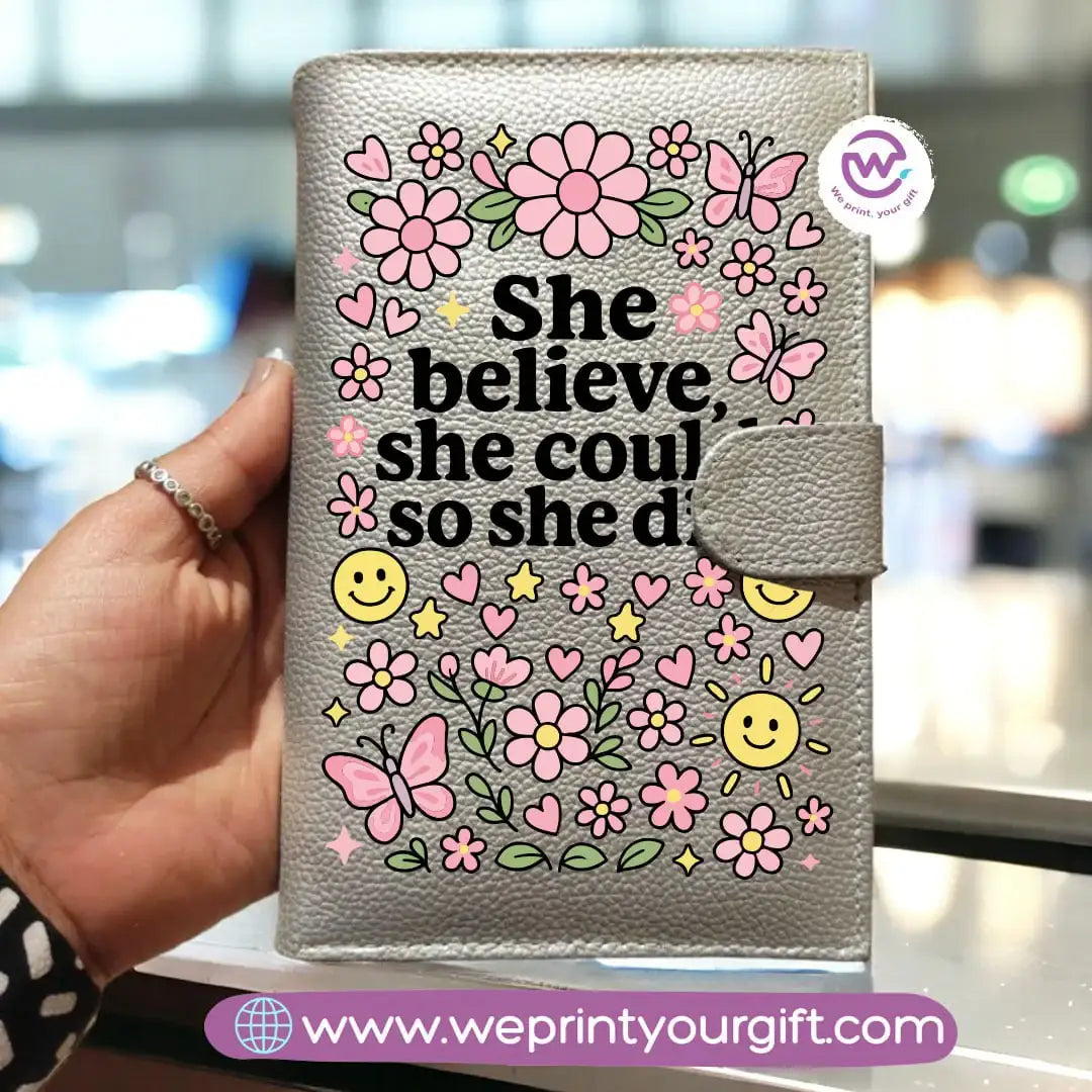 Leather Wallet for Women -Motivational - WE PRINT