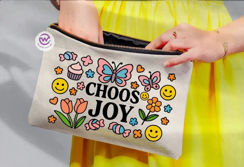 Fabric makeup case - English quotes - WE PRINT