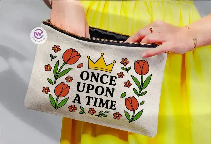 Fabric makeup case - English quotes - WE PRINT