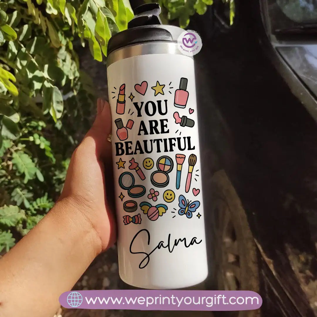 custom thermal mug- Starbucks mug- Motivation - WE PRINT