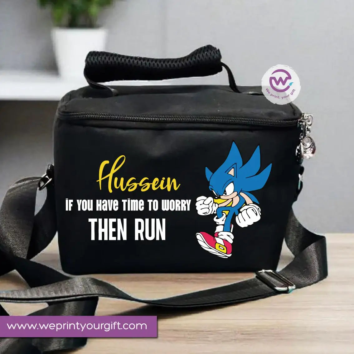 Lunch bag with names- Sonic - WE PRINT