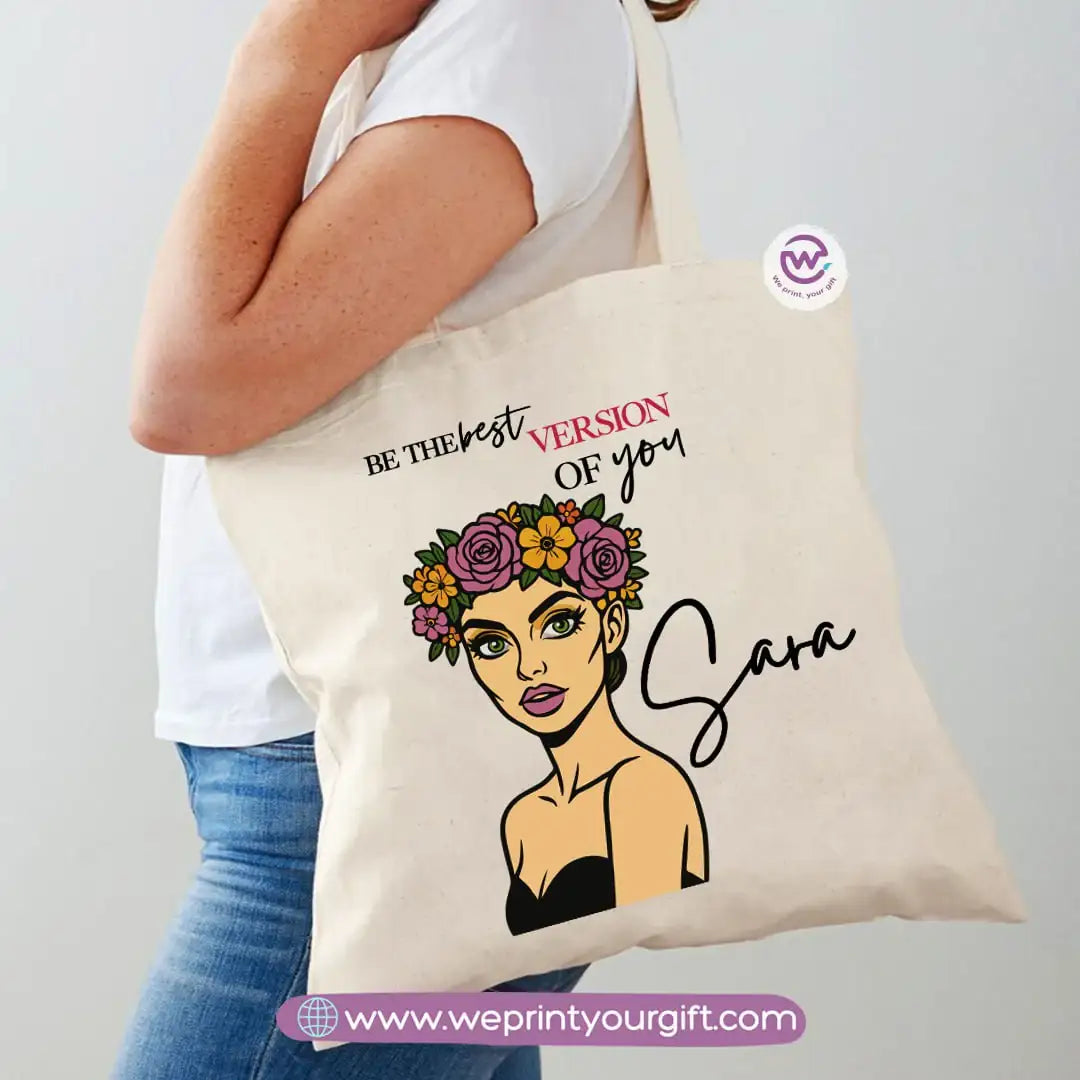 Tote bag for women- Floral- names - WE PRINT