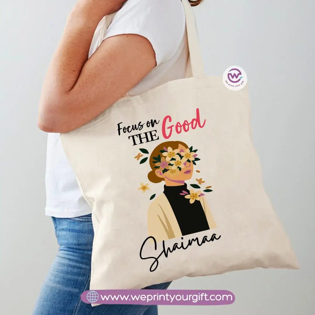 Tote bag for women- Floral- names - WE PRINT