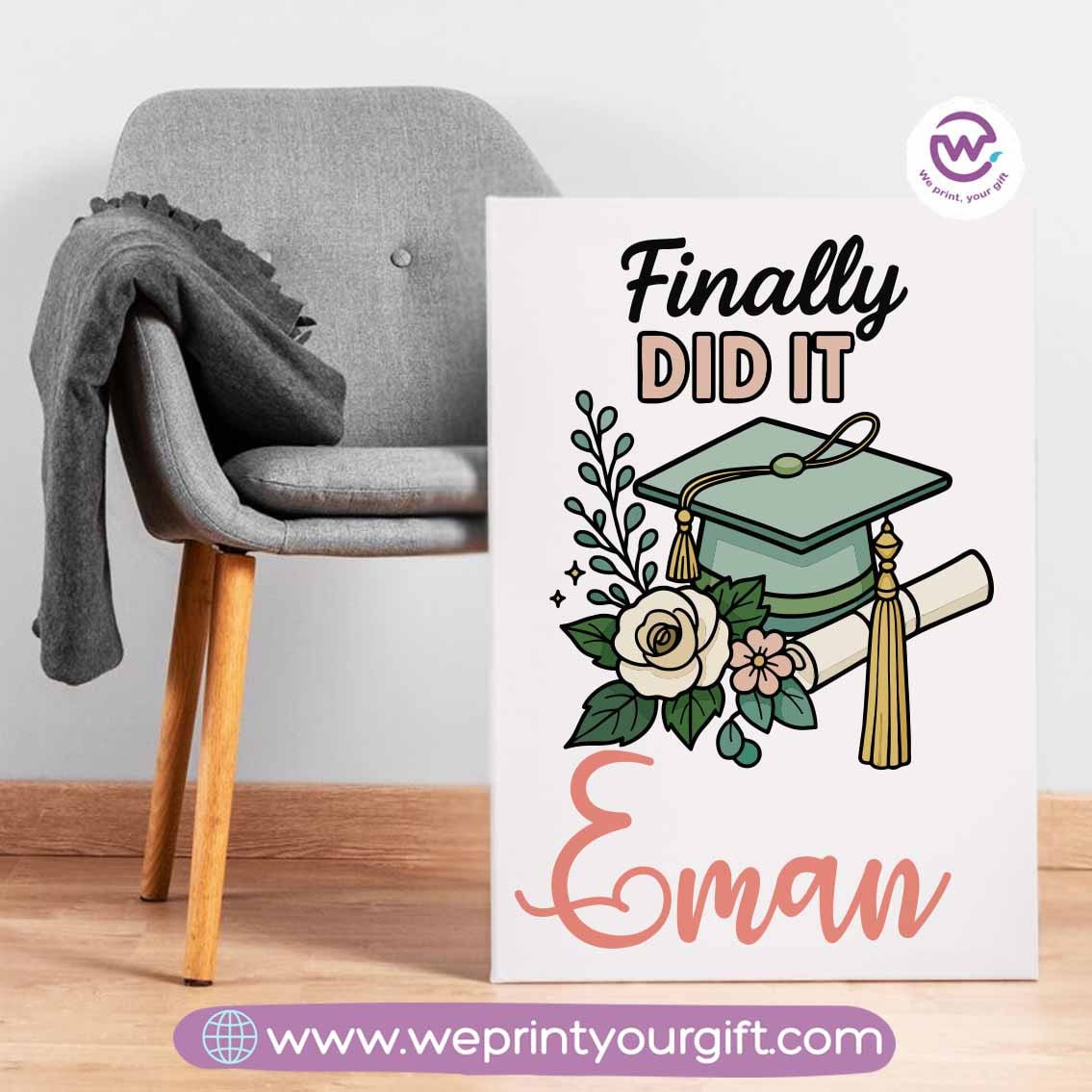 Custom wall frame- Graduation