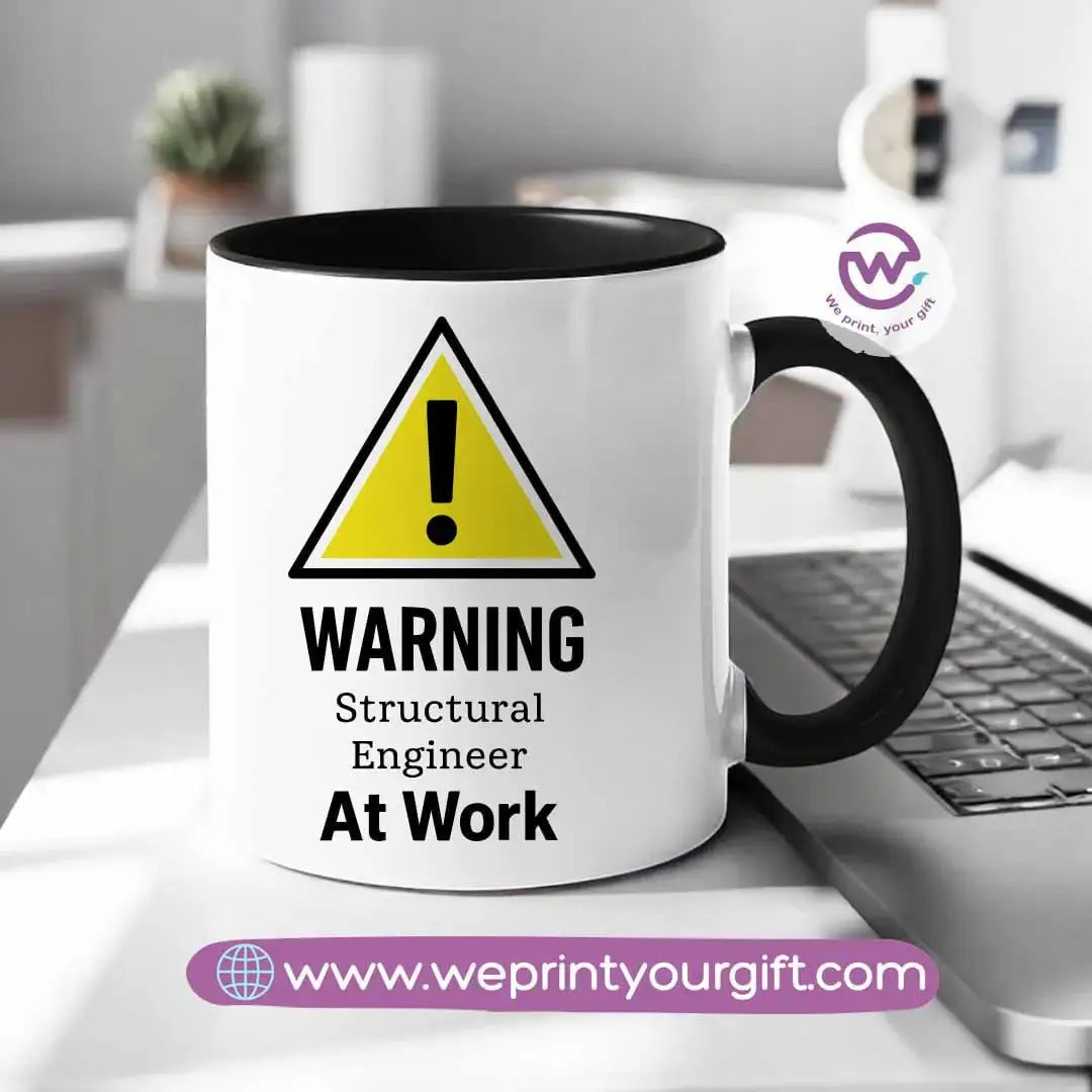 Custom mug- Colored inside mug- Engineer - WE PRINT