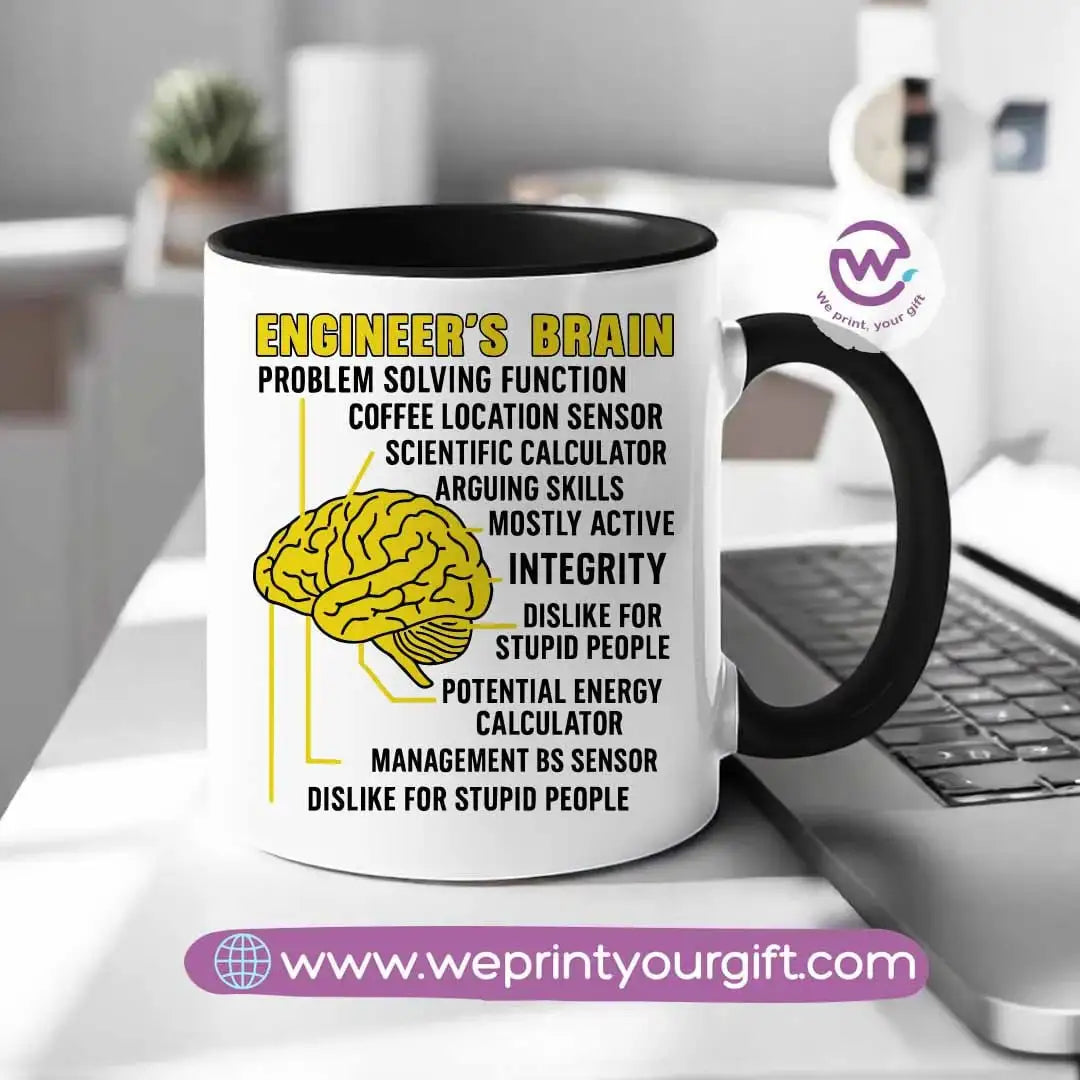 Custom mug- Colored inside mug- Engineer - WE PRINT