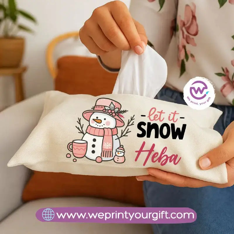 Personalized Fabric Tissue Holder – Christmas Designs - WE PRINT