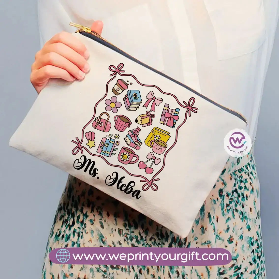 Teacher Pencil Case- Names - WE PRINT