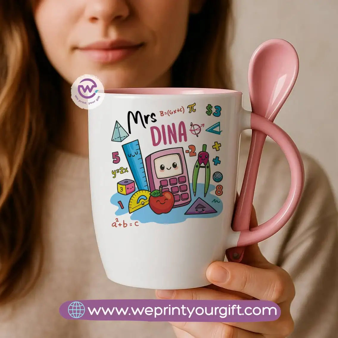 Teacher Mug with Spoon - WE PRINT