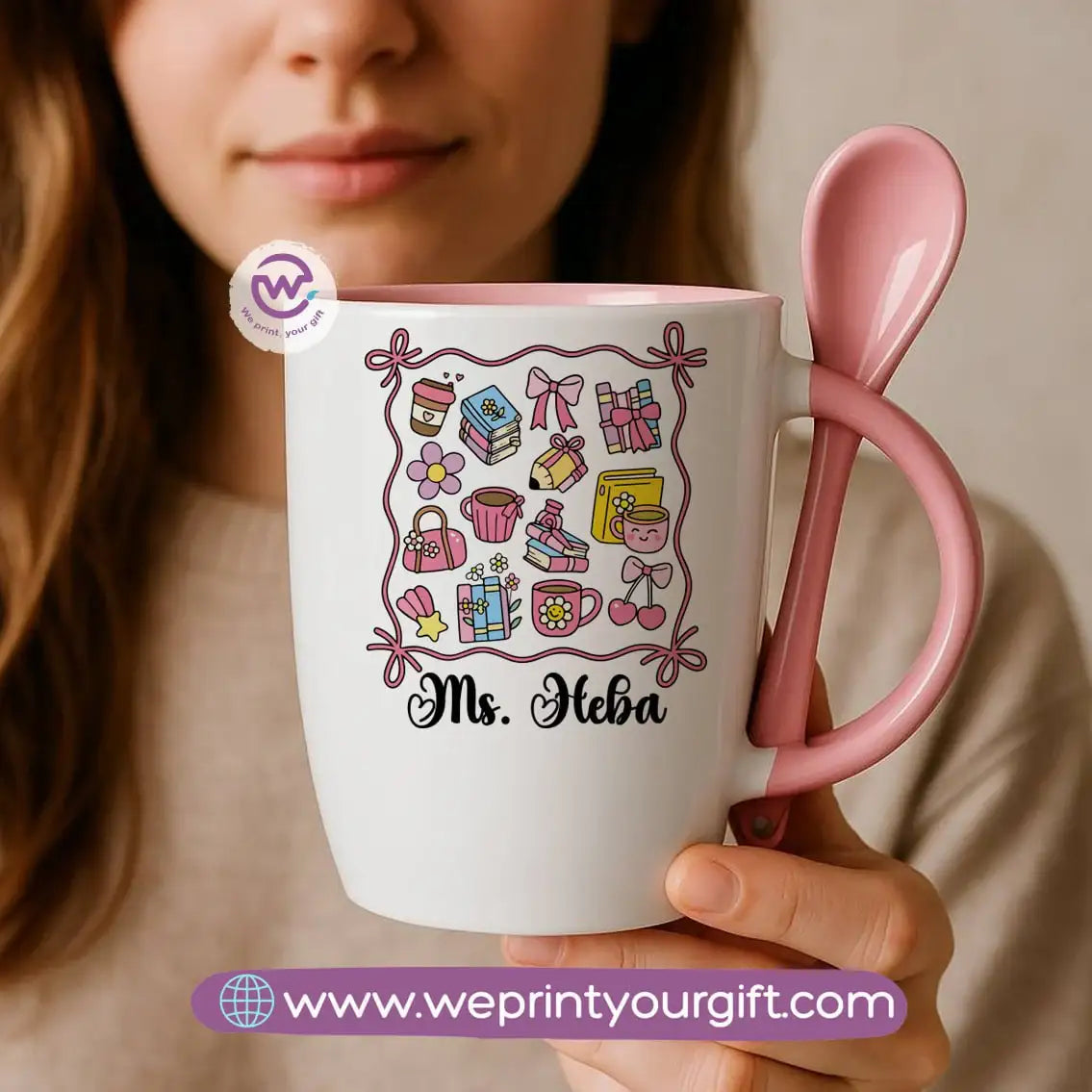 Teacher Mug with Spoon - WE PRINT