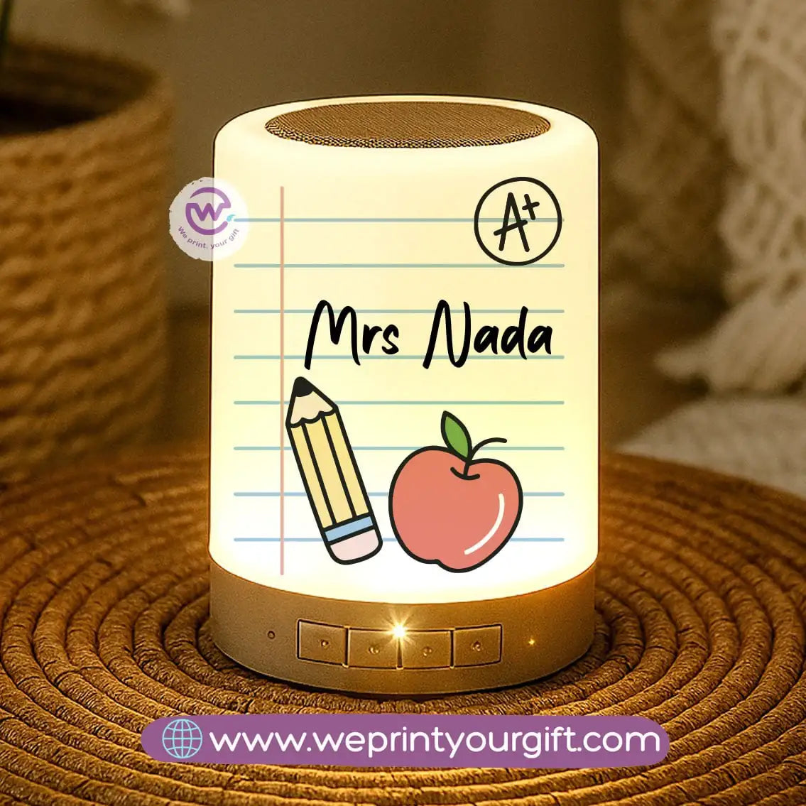 Touch Lamp Speaker- Teacher - WE PRINT