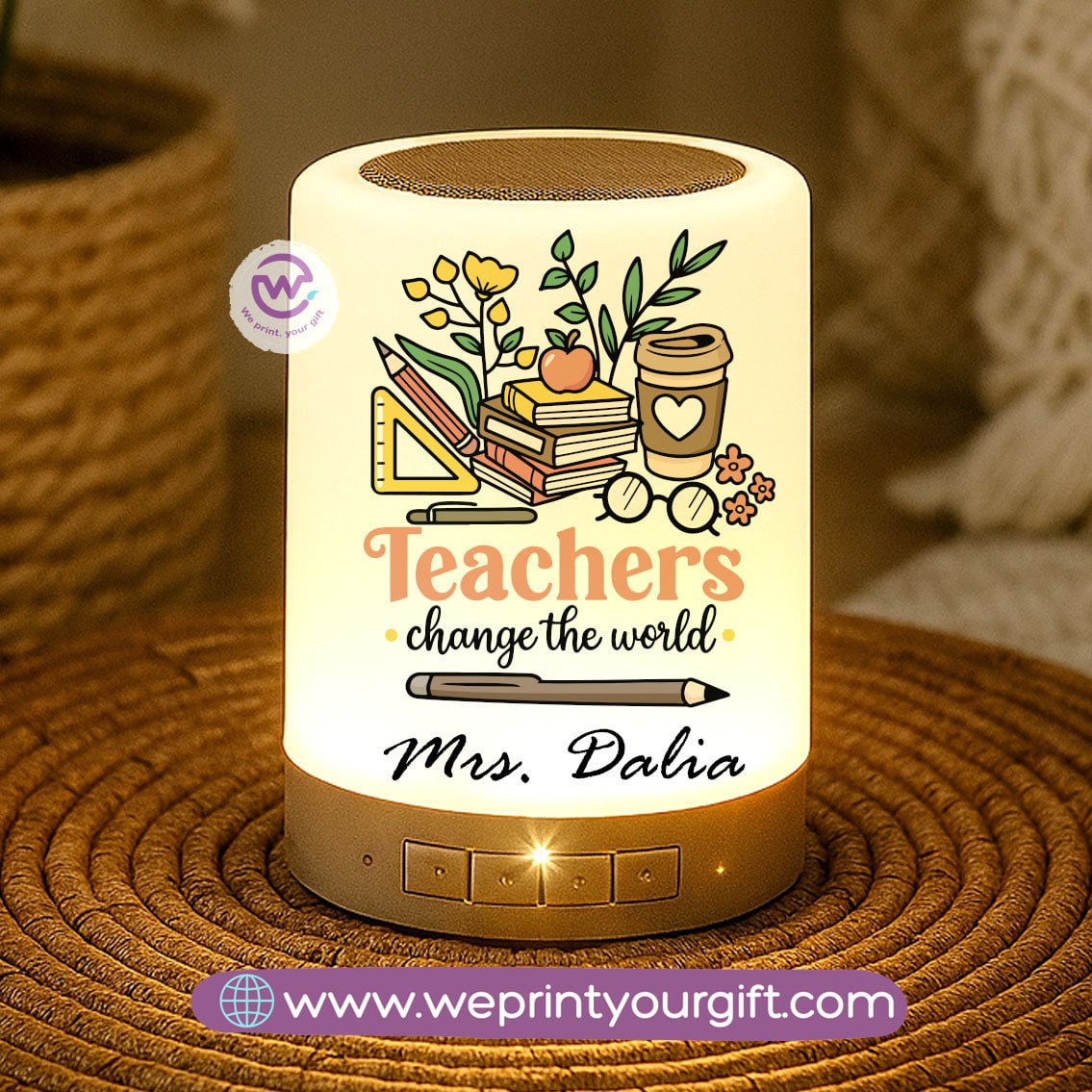 Touch Lamp Speaker- Teacher - WE PRINT