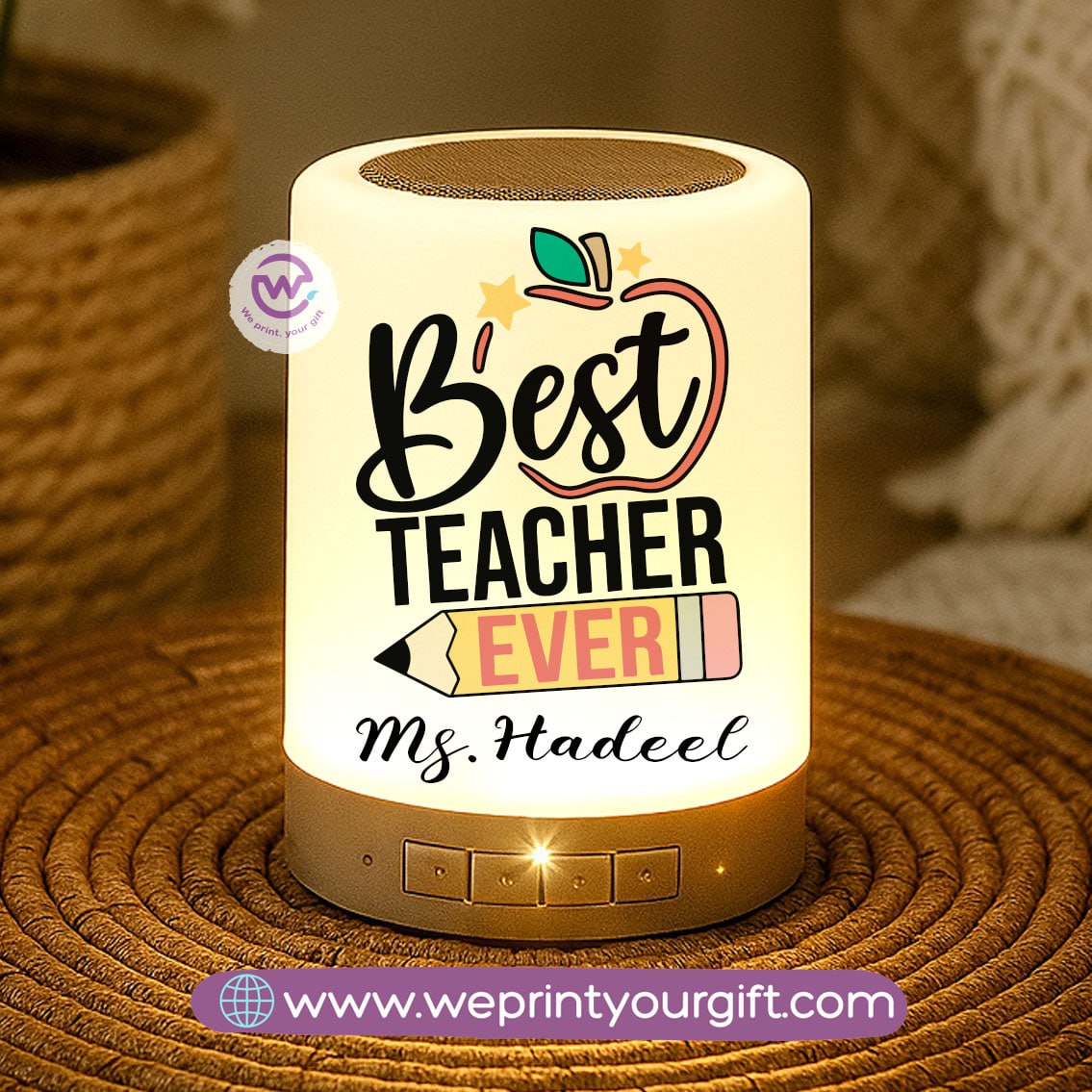Touch Lamp Speaker- Teacher - WE PRINT