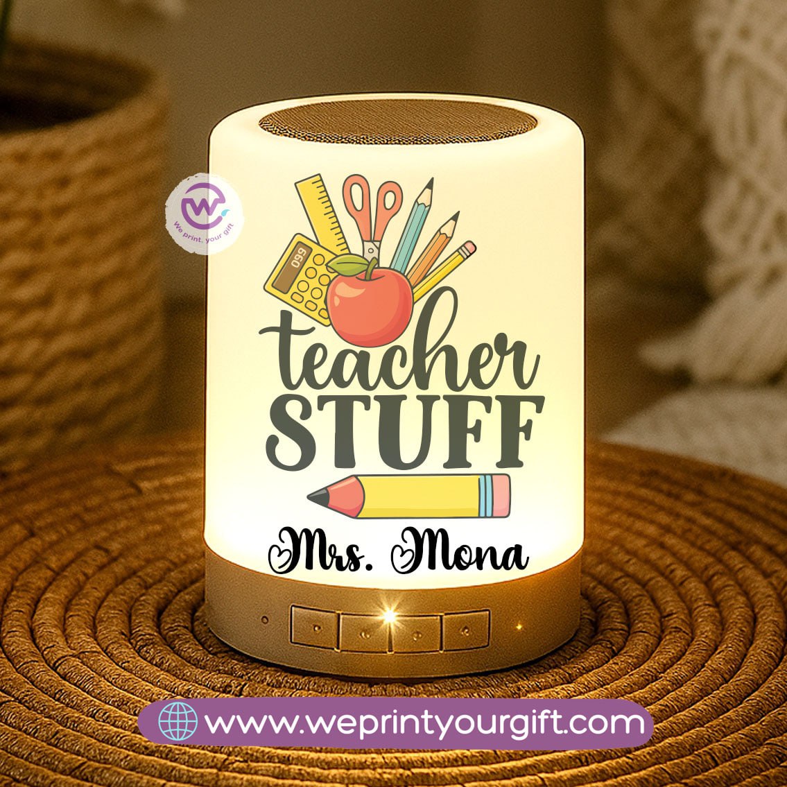 Touch Lamp Speaker- Teacher - WE PRINT