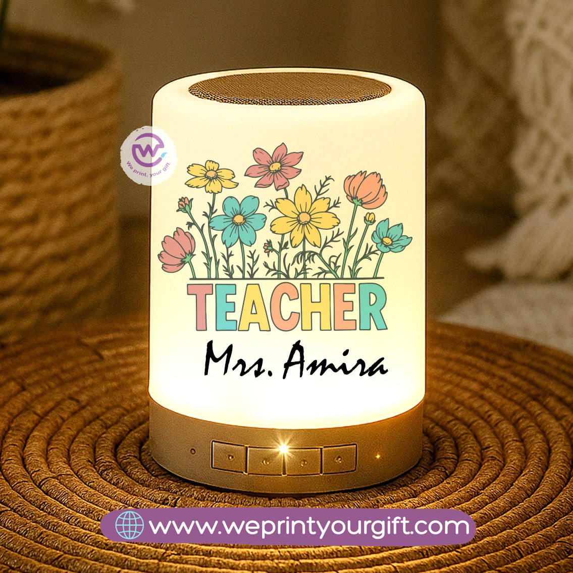Touch Lamp Speaker- Teacher - WE PRINT