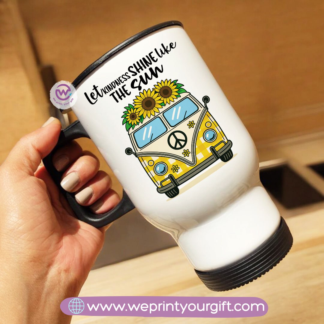 Travel mug- Sunflower