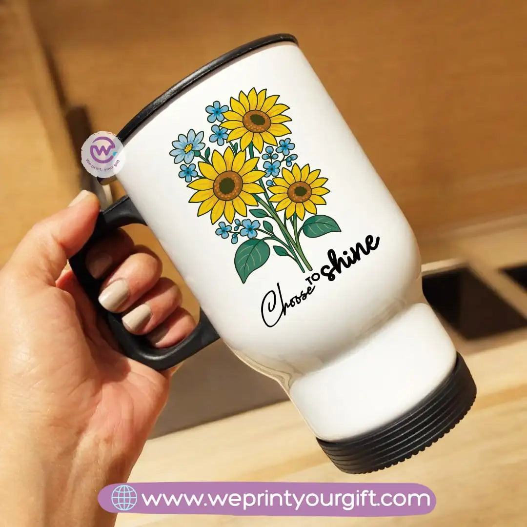 Travel mug- Sunflower - WE PRINT