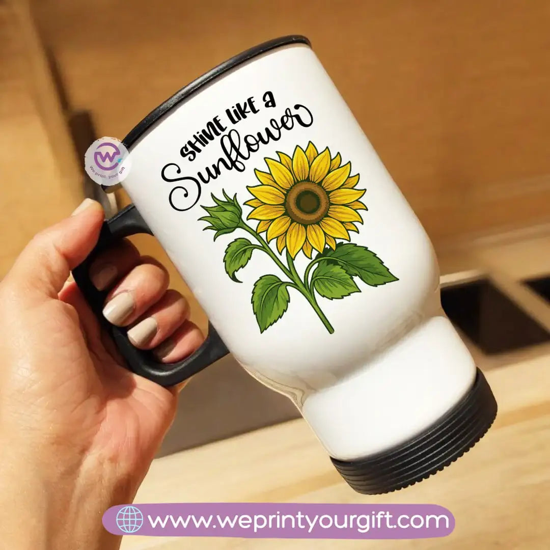 Travel mug- Sunflower - WE PRINT