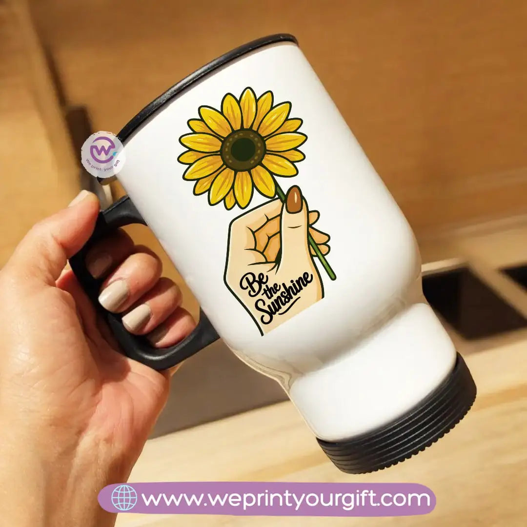 Travel mug- Sunflower - WE PRINT