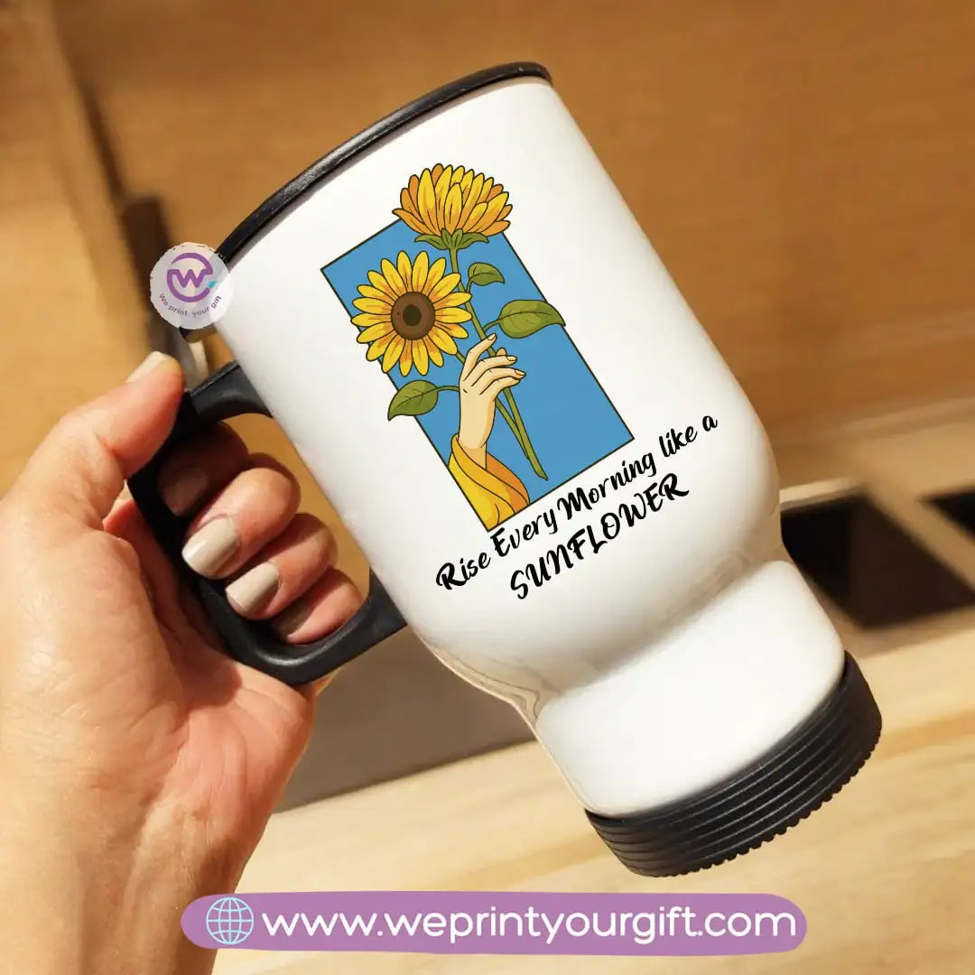 Travel mug- Sunflower - WE PRINT