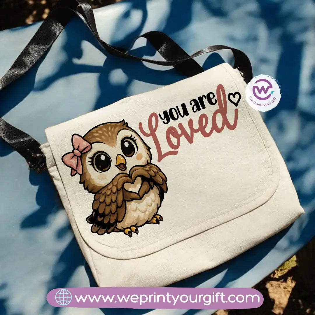custom cross bag- Owl- Motivation - WE PRINT