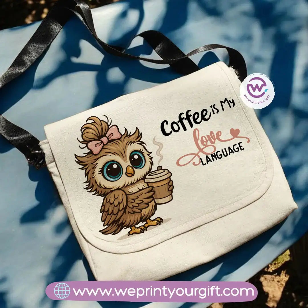 custom cross bag- Owl- Motivation - WE PRINT