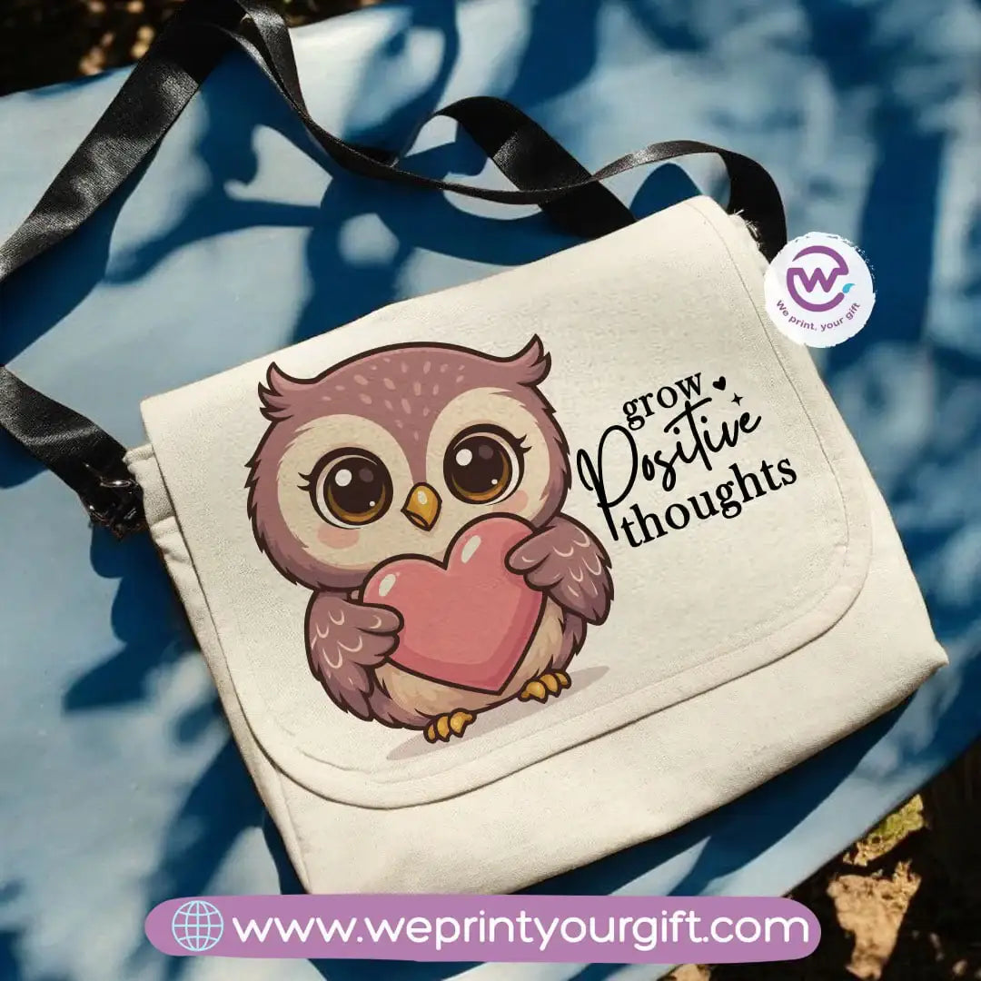 custom cross bag- Owl- Motivation - WE PRINT