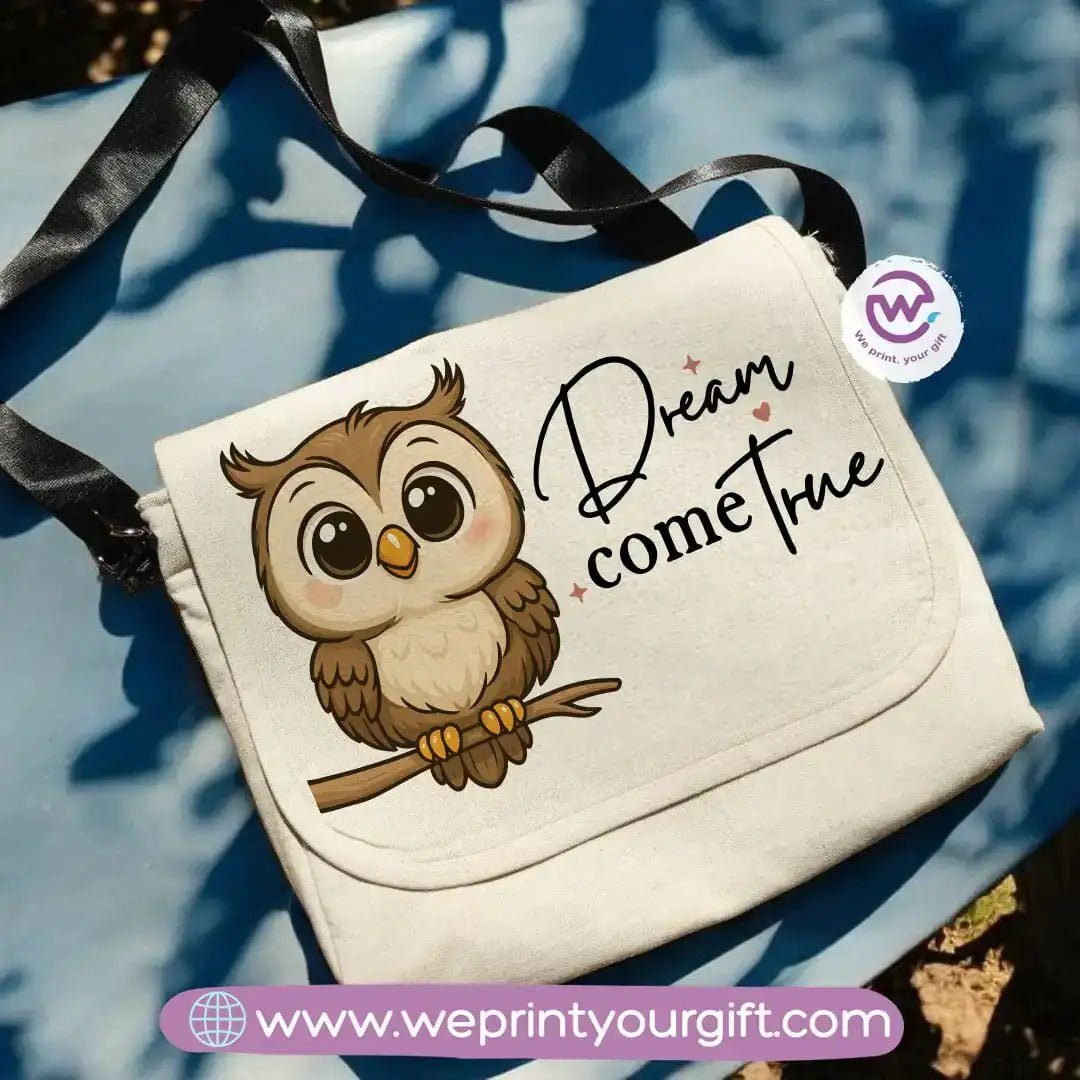 custom cross bag- Owl- Motivation - WE PRINT