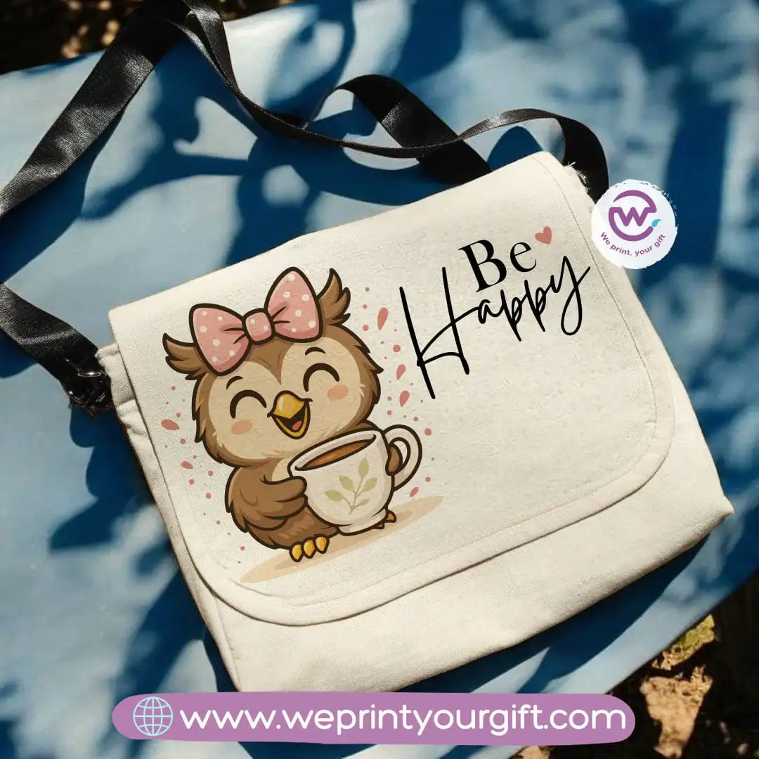 custom cross bag- Owl- Motivation - WE PRINT