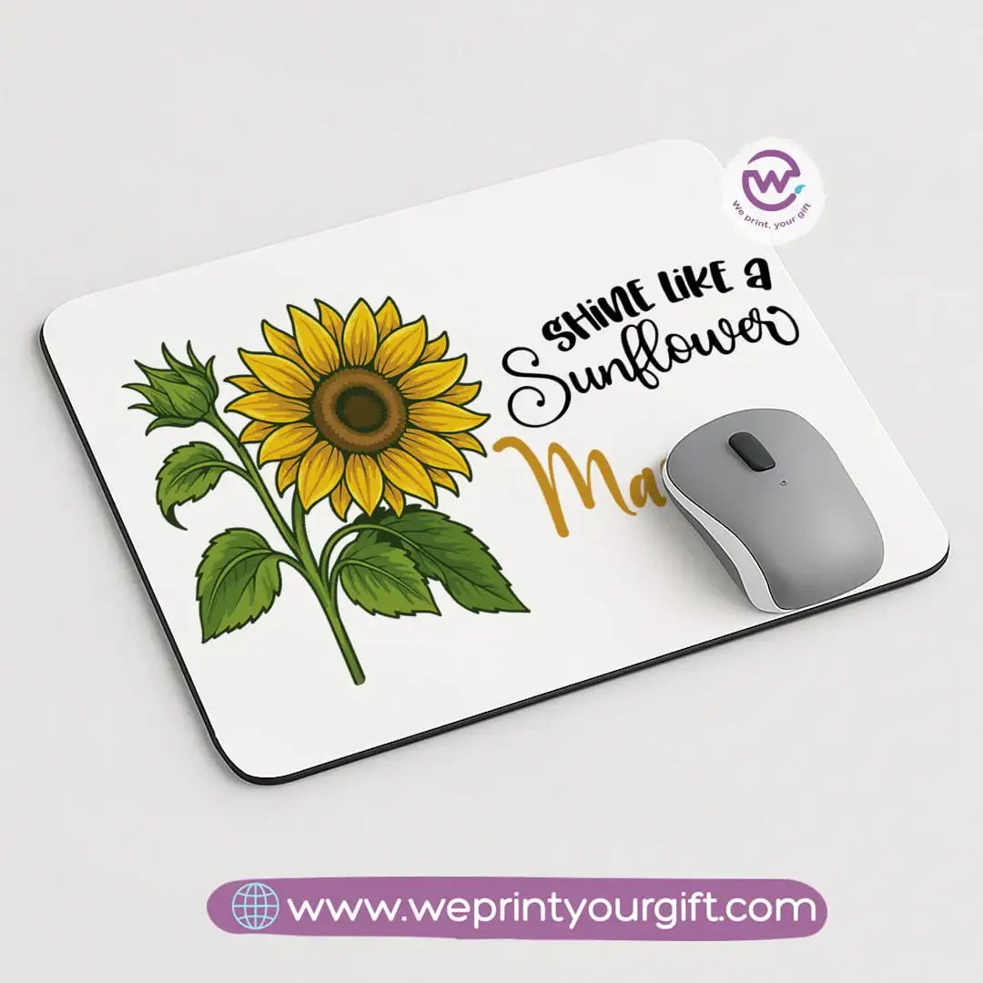 Custom mouse pad- Sunflower - WE PRINT