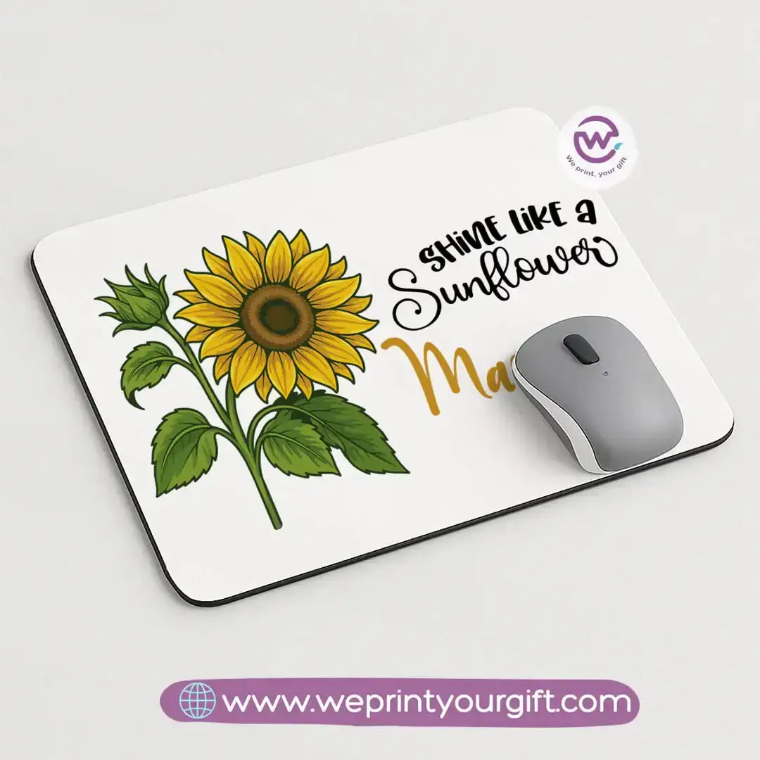Custom mouse pad- Sunflower - WE PRINT