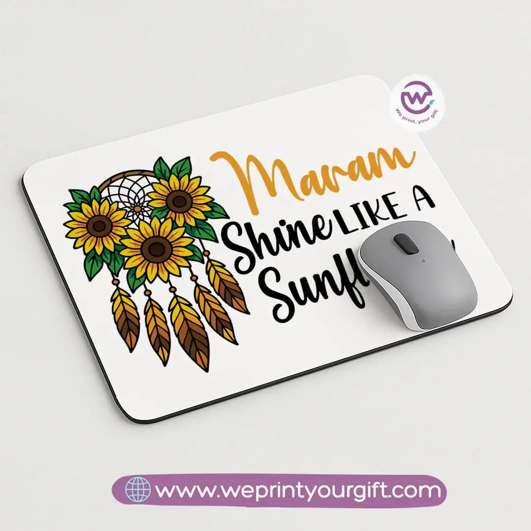 Custom mouse pad- Sunflower - WE PRINT