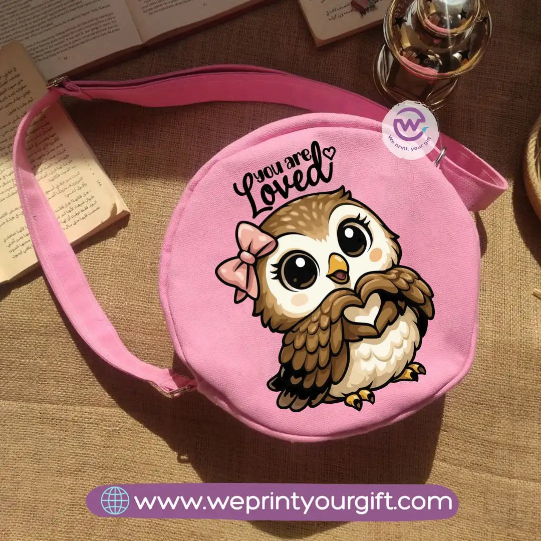 Round bag-Owl - WE PRINT