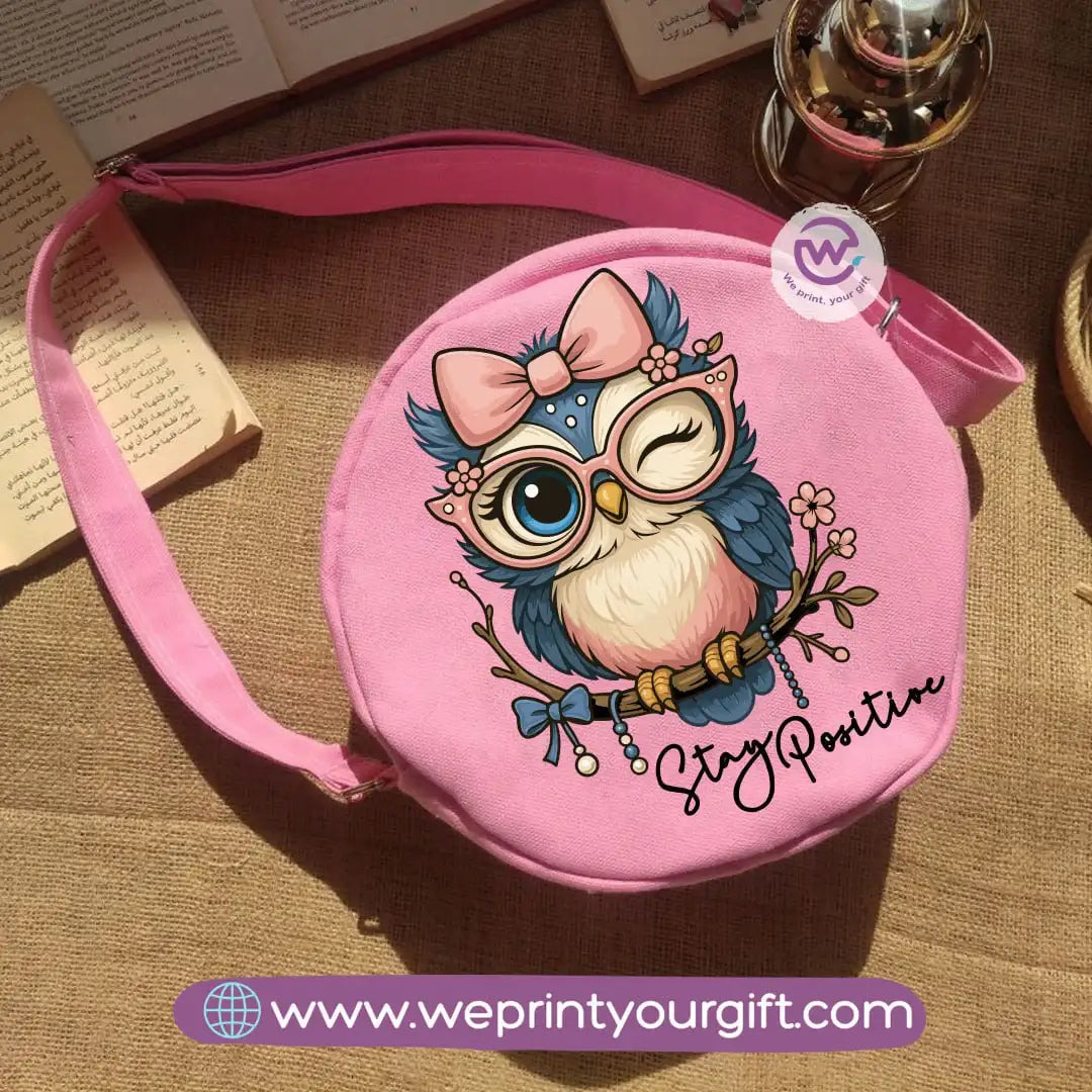 Round bag-Owl - WE PRINT