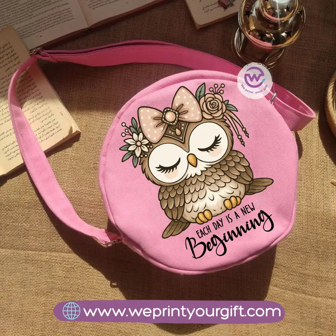 Round bag-Owl - WE PRINT