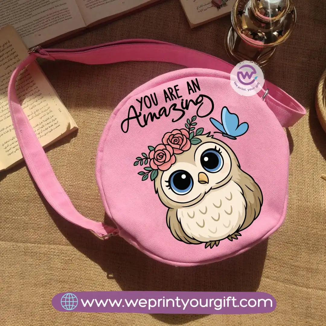 Round bag-Owl - WE PRINT