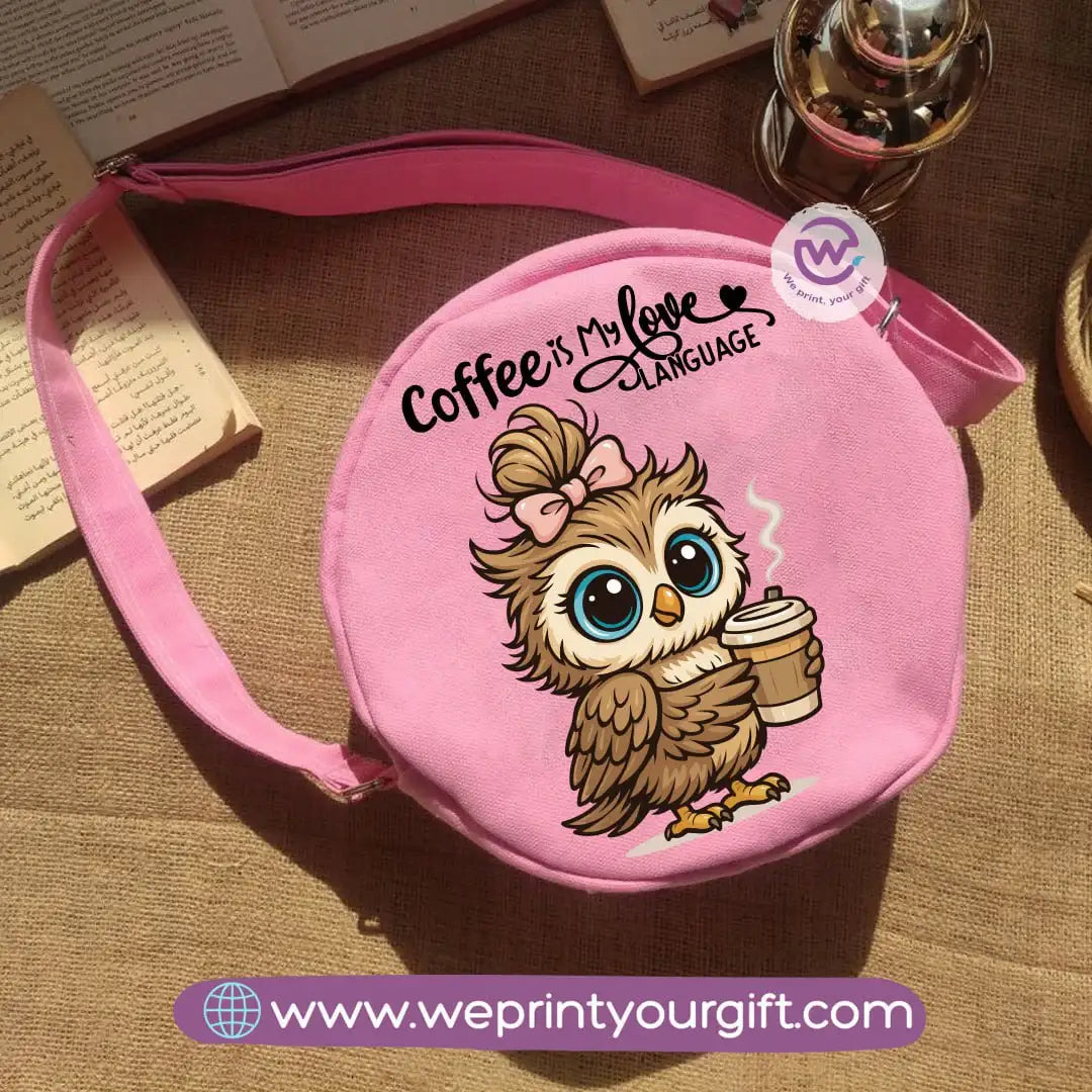 Round bag-Owl - WE PRINT