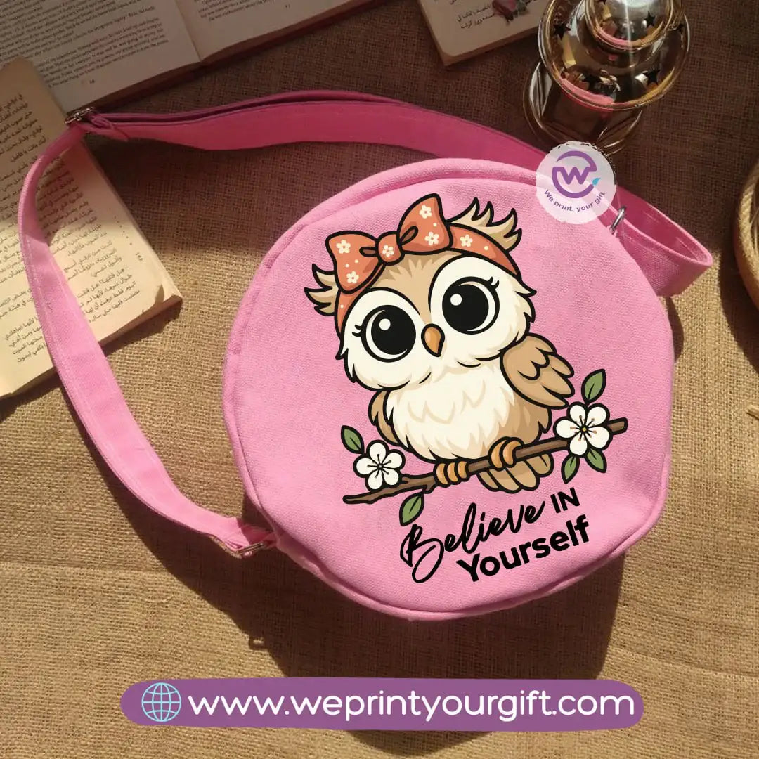 Round bag-Owl - WE PRINT