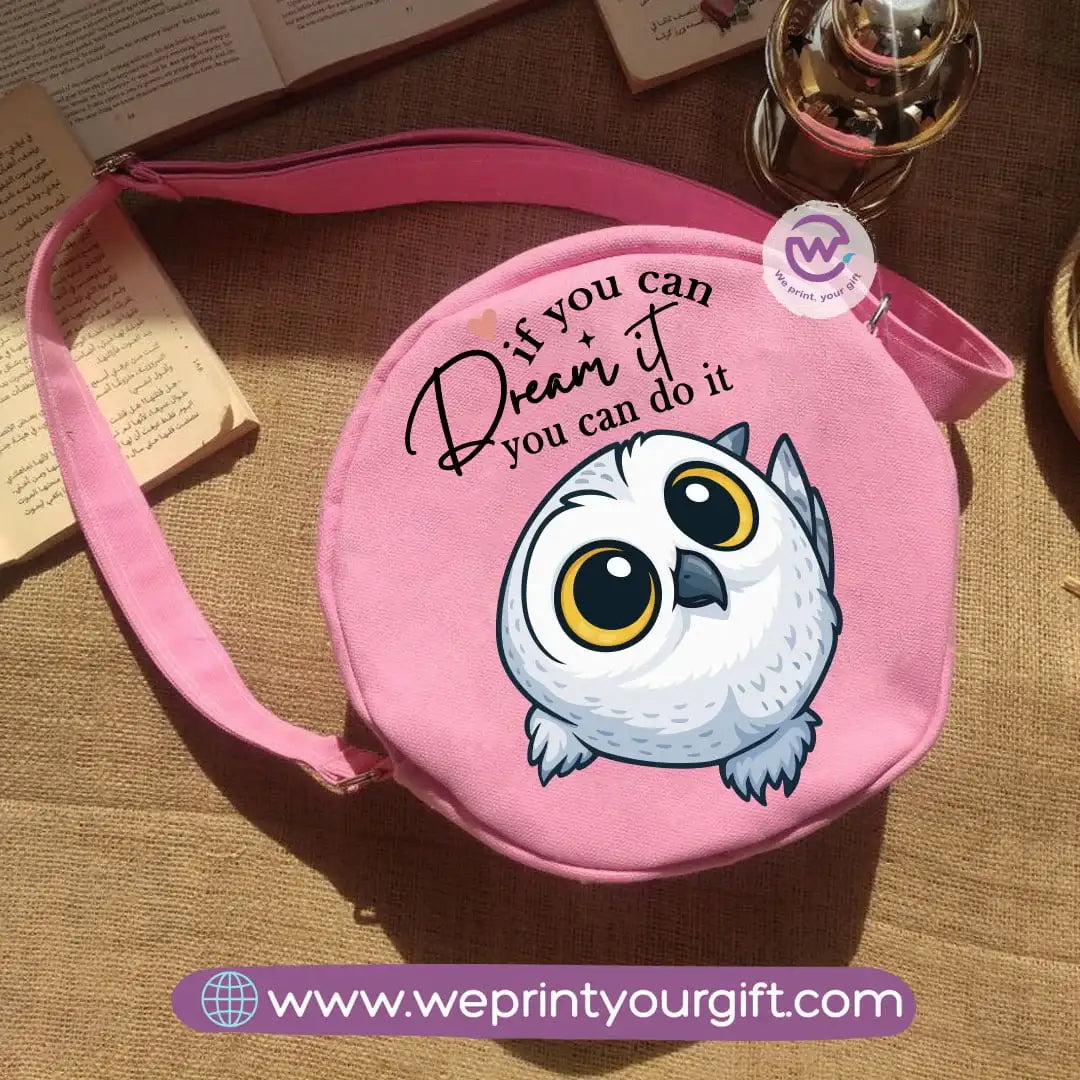 Round bag-Owl - WE PRINT