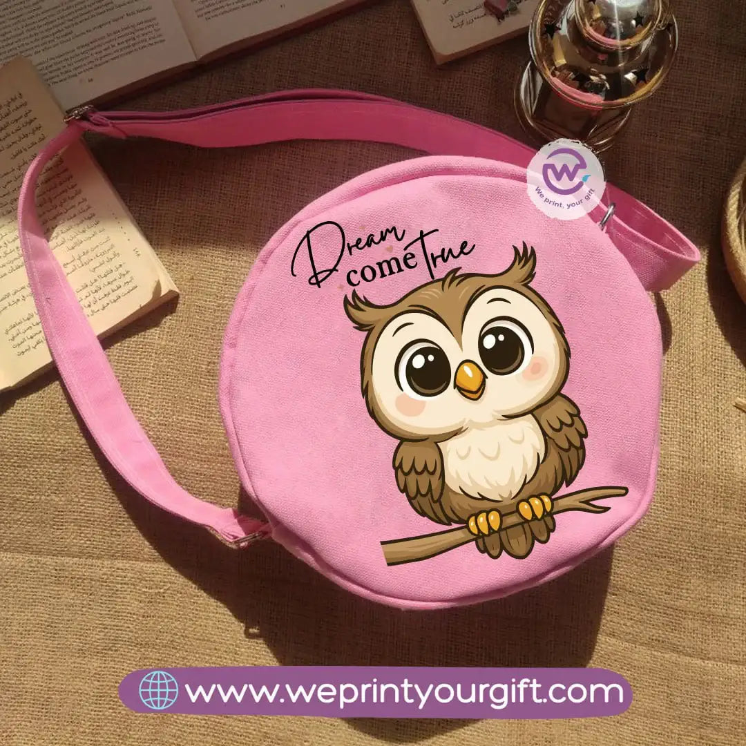 Round bag-Owl - WE PRINT
