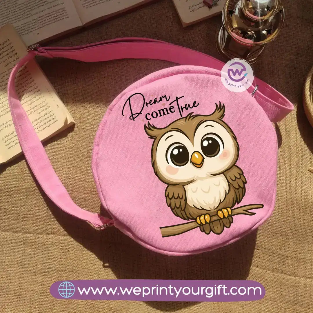 Round bag-Owl - WE PRINT