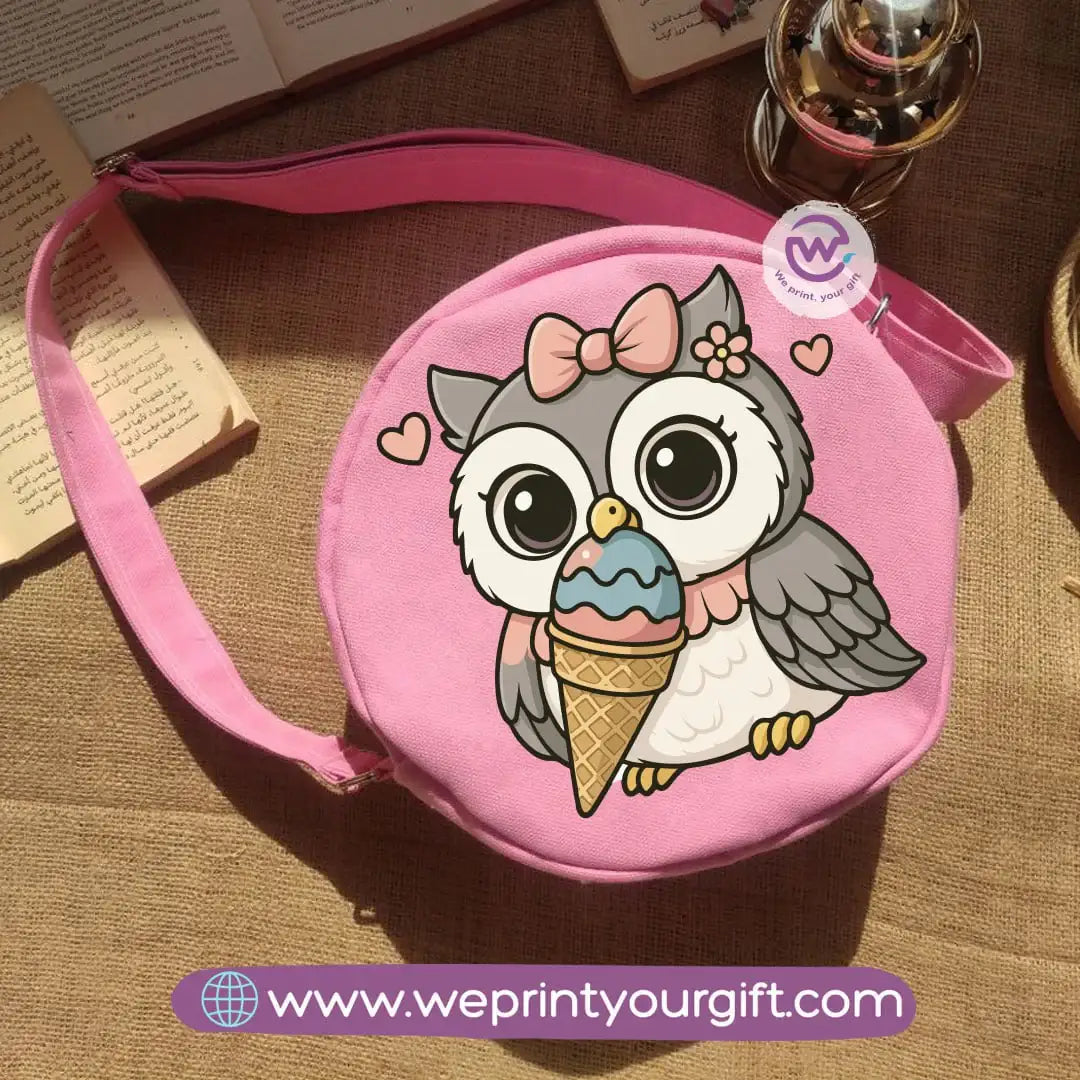 Round bag-Owl - WE PRINT