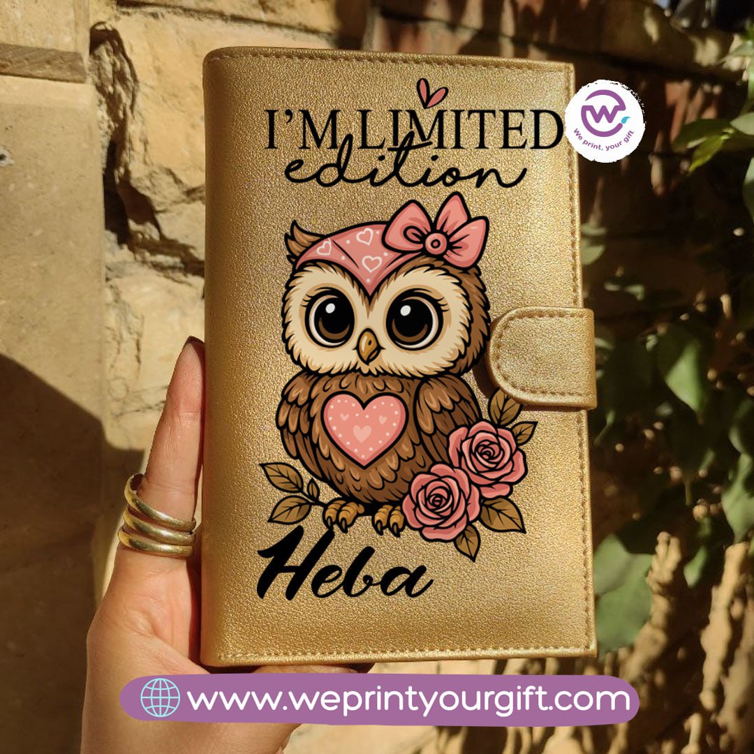 Leather Wallet for Women- Owl- Names